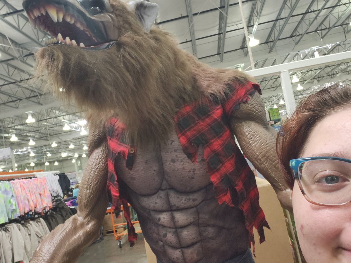 Saw a cool werewolf! Don't worry.  I didn't get bitten