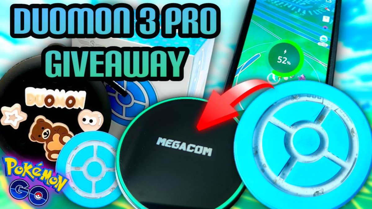 Poke AK (@pokeak101) on Twitter photo ⭐Let's review the Duomon 3 pro and giveaway!
✅Follow, Like, comment and share to enter giveaway
▪️Wireless charging for the device and your phone
▪️Auto catch and spin pokestops
▪️Volume and light control & more!
▶️youtu.be/PHEjipMpLL8?si…
📰 <a href="/CatchmonGo/">MEGACOM_DuoMon</a>
youtu.be/PHEjipMpLL8?si… ⭐Let's review the Duomon 3 pro and giveaway!
✅Follow, Like, comment and share to enter giveaway
▪️Wireless charging for the device and your phone
▪️Auto catch and spin pokestops
▪️Volume and light control & more!
▶️youtu.be/PHEjipMpLL8?si…
📰 <a href="/CatchmonGo/">MEGACOM_DuoMon</a>
youtu.be/PHEjipMpLL8?si…