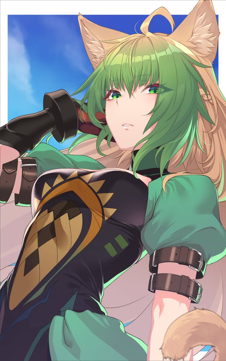 Her gaze shifts to where the reader is 

"Don't think I can't tell that you are there, you can't sneak up on me"