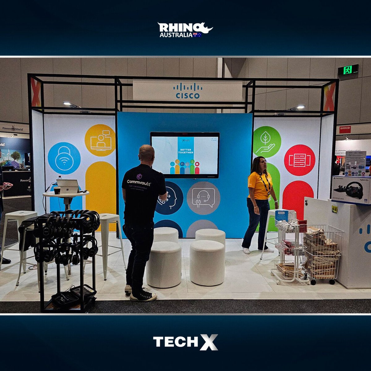 Rhino_Australia's tweet image. 🚀 Following our participation in the TechX event organised by Dicker Data, we are excited to showcase their exclusive Cisco stand.

🔗 Don’t miss out on the key highlights and the technologies that are making a difference!

#TechX #DickerData #Cisco #Innovation #Technology