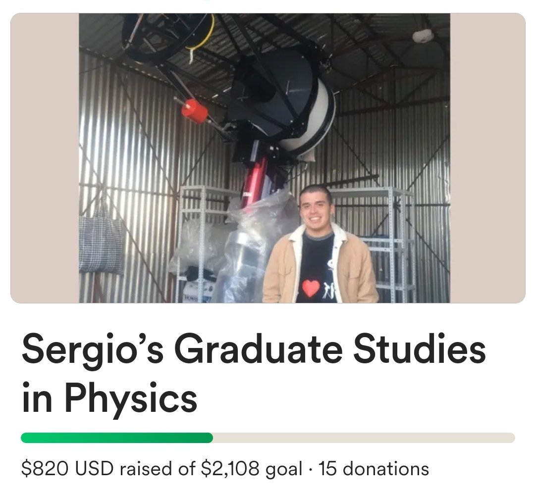 Almost 40% so far. I did not expect this!! 😭 So many kind people out there that is helping me to pursue my graduate studies at <a href="/Unibo/">Università di Bologna</a> Thank you, I feel very grateful.
gofund.me/4f6d9802