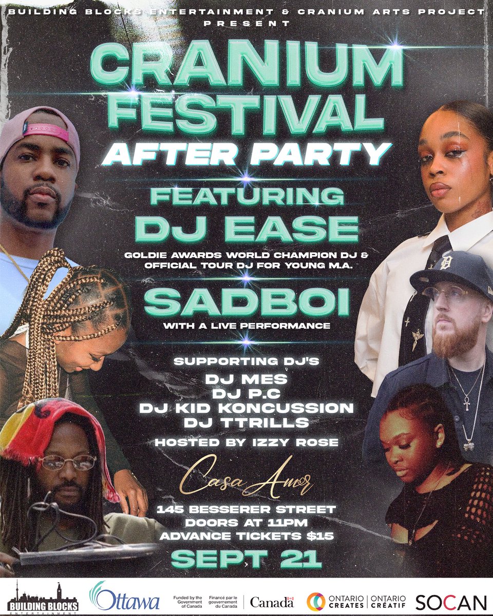 We going in <a href="/DJEASE/">International Ease</a> <a href="/DJMES25/">DJ MES</a> <a href="/whyusadboi/">SADBOI</a> and so much. Come catch a vibe and turn up!

simpli.events/e/CraniumFest2…