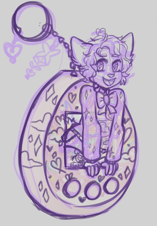 shortsweetfluff's tweet photo. Wow these new Tamagotchi pets are jumping out of the screen! (WIP sketch) https://t.co/YtpcGnNS1U