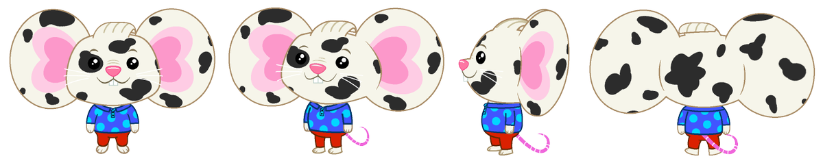SuKanzoo's tweet photo. Meet my Chip and Potato OCs, Mash and Spot!

If Spud and Nico had their own mice, they would be those mice! 

These models took me more than 4 months to make, by the way. #chipandpotato https://t.co/Sb5gB7wemT