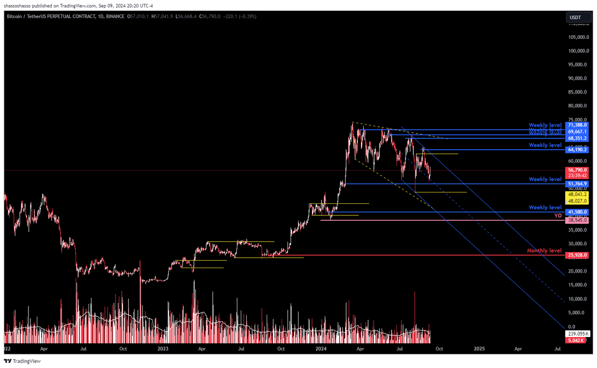 shasso2000's tweet photo. Bitcoin price action is always taking out the top,taking out the bottom , and then rally. https://t.co/5iD9jt2DpM