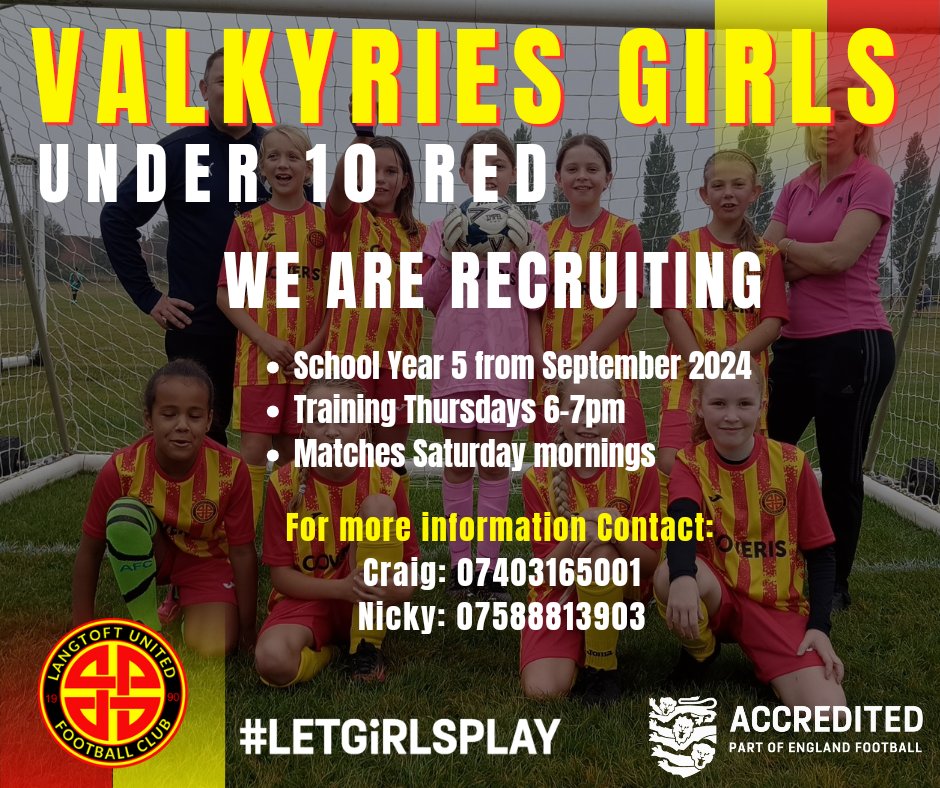 Langtoft United Valkyries Girls Football Club (@girlsvalkyries) on Twitter photo 