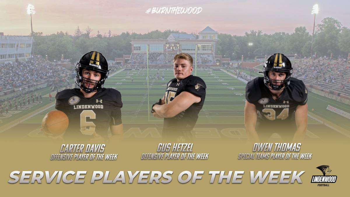 Lindenwood Football (@lindenwoodfb) on Twitter photo Week 2 Players of The Week!
Cortezz Jones
<a href="/Hall9Steve/">Steve Hall</a>
<a href="/devon1_edwards/">Devon Edwards</a>
<a href="/JaydenPatrick18/">Jayden Patrick</a>
<a href="/CarterDavisQB13/">Carter Davis</a>
<a href="/gushetzel/">gushetzel</a>
<a href="/owenthomas23/">owen thomas</a>
#GoLions | #BurnTheWood Week 2 Players of The Week!
Cortezz Jones
<a href="/Hall9Steve/">Steve Hall</a>
<a href="/devon1_edwards/">Devon Edwards</a>
<a href="/JaydenPatrick18/">Jayden Patrick</a>
<a href="/CarterDavisQB13/">Carter Davis</a>
<a href="/gushetzel/">gushetzel</a>
<a href="/owenthomas23/">owen thomas</a>
#GoLions | #BurnTheWood