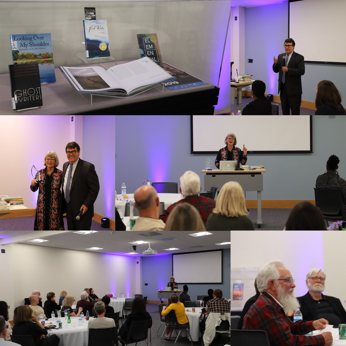 LibraryofMich's tweet photo. On Saturday the #LibraryofMi honored 2023-24 #MiAuthor Award recipient Anne-Marie Oomen during a reception in the library's Lake Erie Room. Learn more about the #MiAuthor Award by going to https://t.co/fCt1IuOuGD. https://t.co/pLJIKZ6jrz