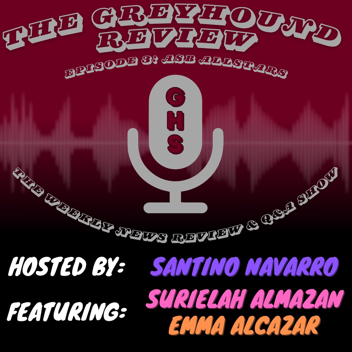 GreyhoundXpress's tweet photo. Episode 2: Football Frenzy is out now on Spotify. Our next episode is a multi guest episode with Surielah Almazan and Emma Alcazar. Ask your questions for these two down below in the comments or on our latest episode on Spotify. https://t.co/xDy6kQ9I4o