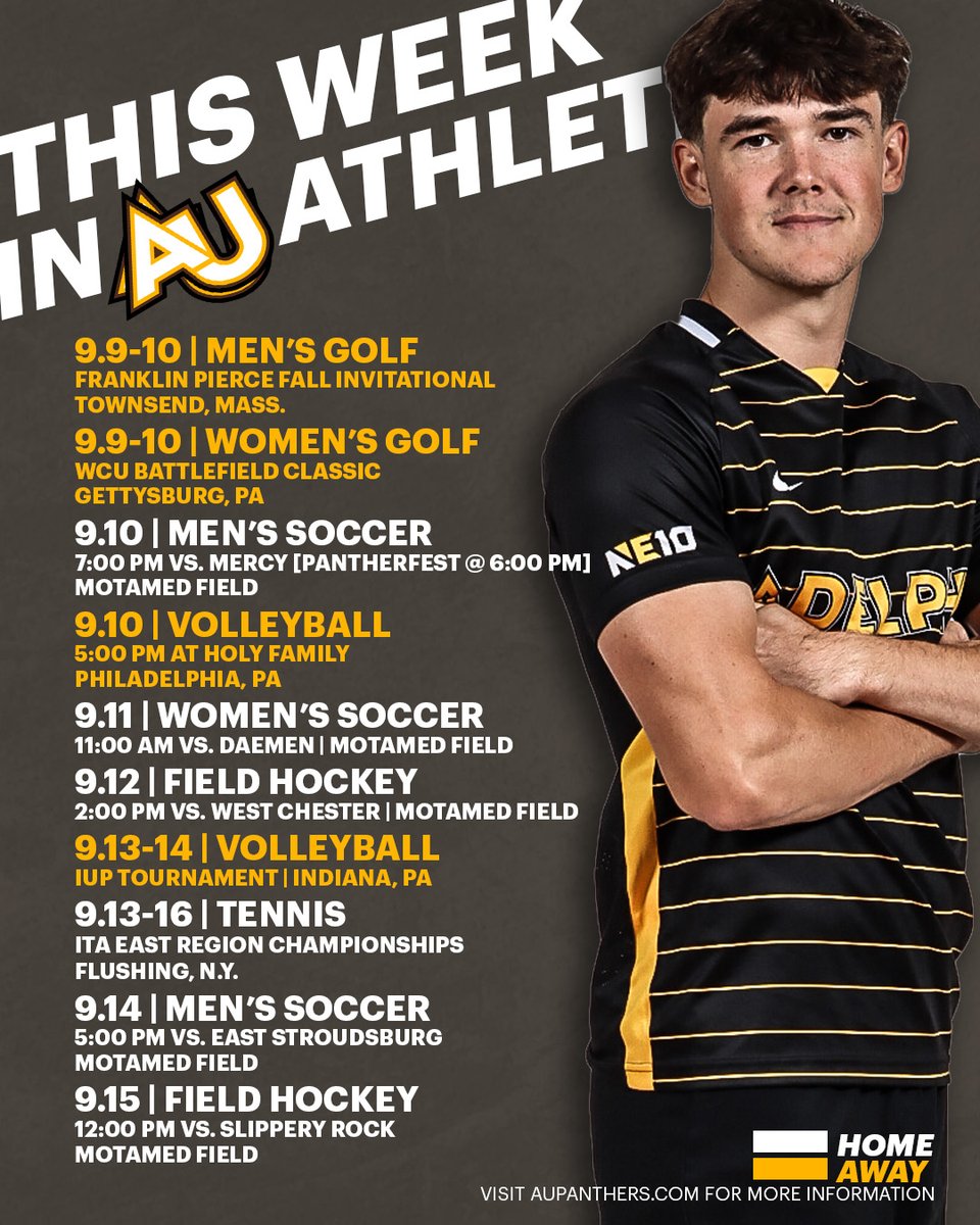 WE ARE SO. BACK. 

<a href="/AdelphiU/">Adelphi University</a> make sure you check out this week's home/road schedule and be sure to support the Panthers wherever you are. 

Home games streaming on <a href="/flosports/">FloSports</a> 📺

#PawsUp