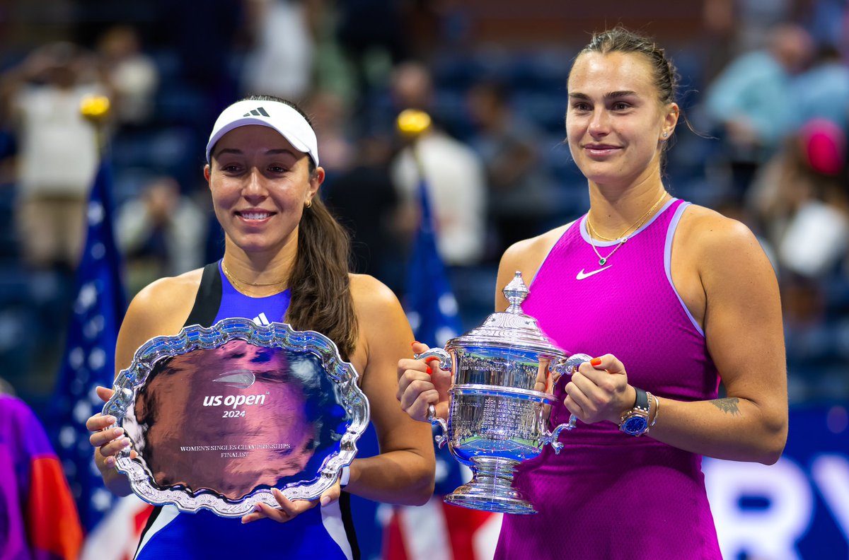 JPegula's tweet photo. What a crazy month. Super proud of what I’ve been able to string together the last few weeks. My first slam and so many other milestones. Ashe was an incredible atmosphere Saturday! Thanks for the incredible amount of support I’ve received the last few days & congrats to Aryna and her team.✨ @usopen