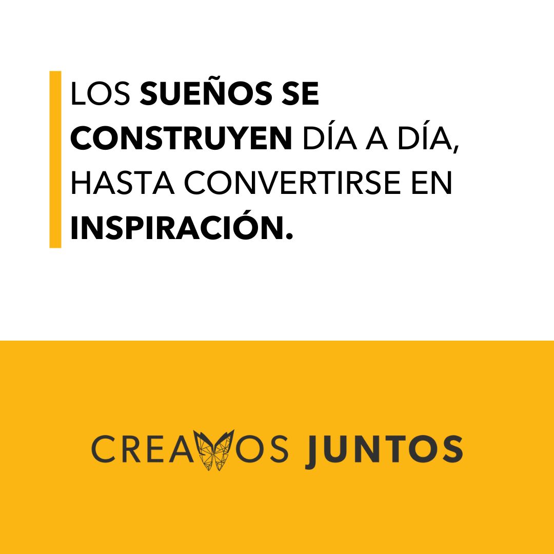Cada día es una oportunidad para construir tus sueños y transformarlos en inspiración. ✨ #SueñosQueInspiran #CreamosJuntos #MotivaciónDiaria