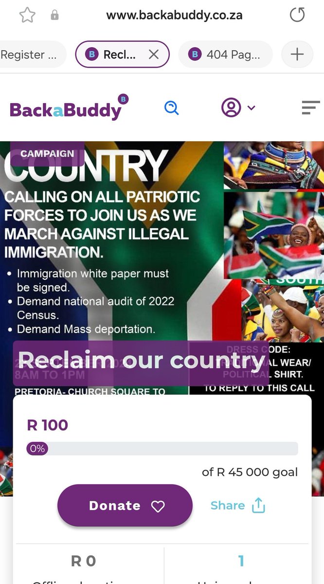 Miz_Ruraltarain's tweet photo. Here is link to donate to our march 🇿🇦💚🙌💃 @ElninoNdlovu @destinyzee
@El123V &amp; all patriots 

#OurHeritageOurSoul 

https://t.co/SpJ9SpnjqB https://t.co/6LNkcOqRCn