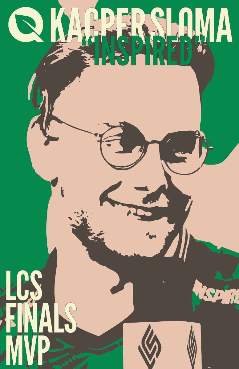 djubug's tweet image. made a chill and chaotic poster for really good player @Inspiredlol @FlyQuest #lcs ok