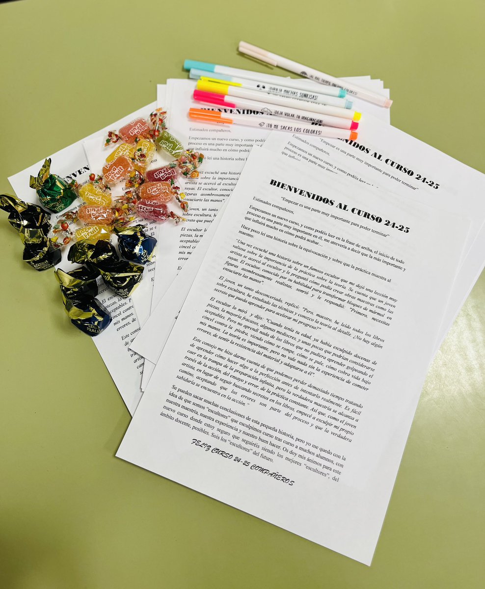 📚 CURSO 24/25 📚 Nuevo curso, nueva aventura, nuevas ilusiones, nuevos retos…y siempre con muchas ganas e ilusión 🙌🏻