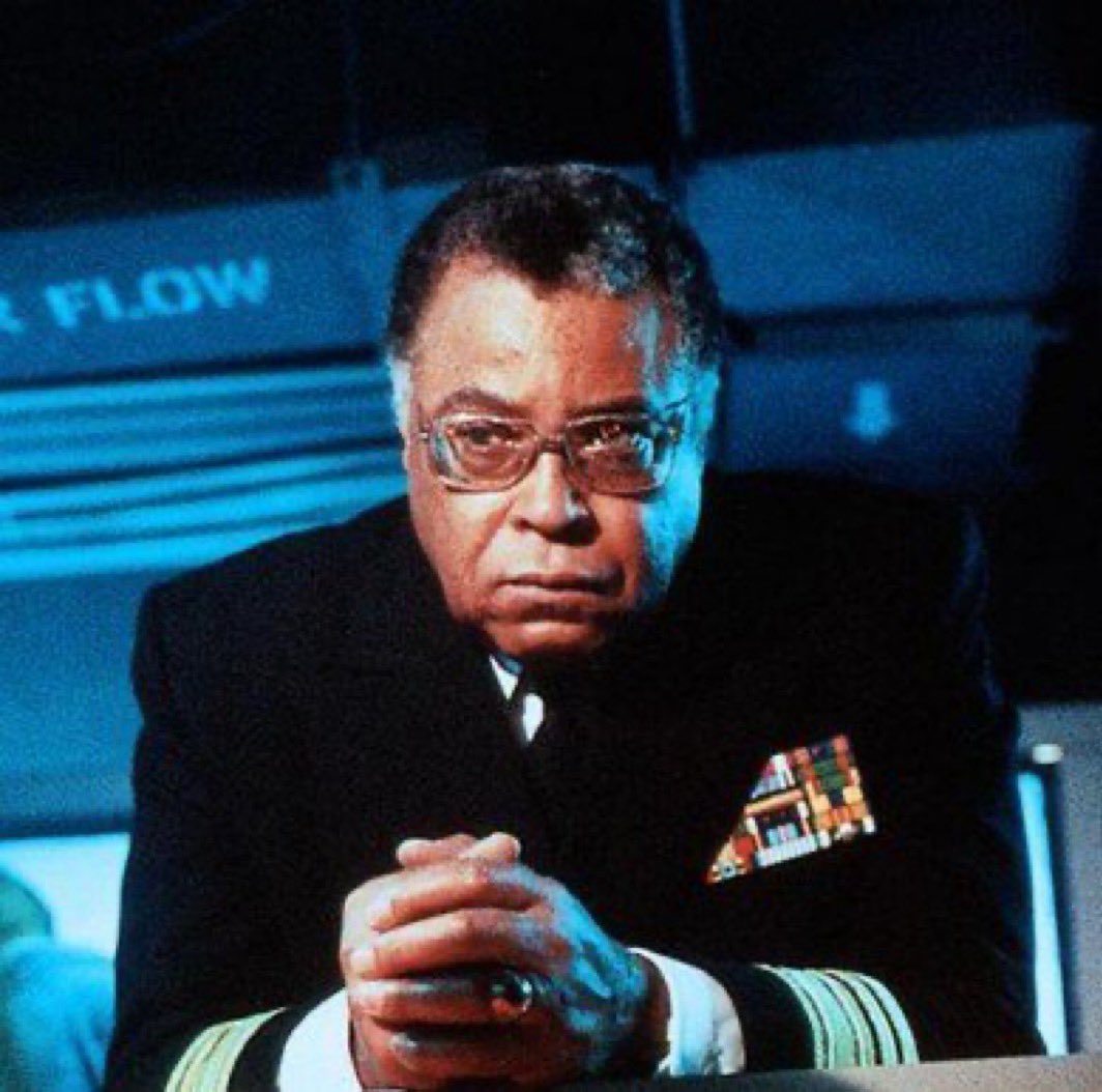 #RIP James Earl Jones who passed away today at the age of 93. Jones was an Army veteran who used the GI Bill to study acting before launching a career that included providing the voice for Darth Vader and portraying Admiral James Greer in THE HUNT FOR RED OCTOBER.
