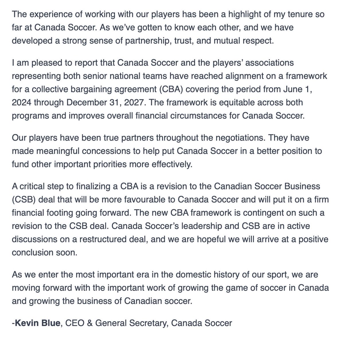 onesoccer's tweet photo. FULL STATEMENT 🇨🇦

#CanMNT | #CanWNT https://t.co/rE8127fHey
