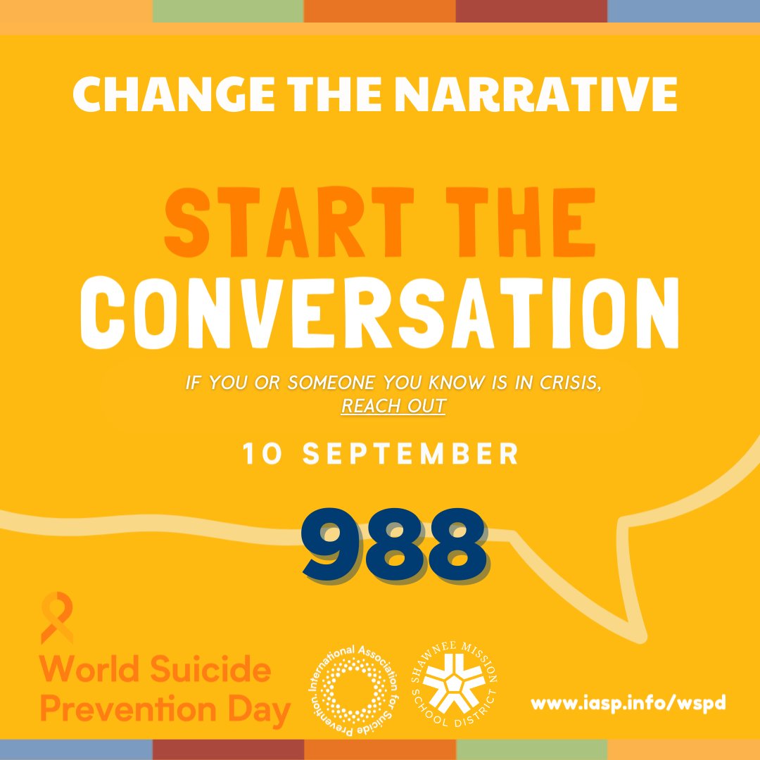 theSMSD's tweet photo. Suicide can affect every one of us. By raising awareness, reducing the stigma &amp; encouraging action we can help to reduce the instances of suicide around the world. Find more resources here:  https://t.co/f2BJF7fpY0
#WSPD2024 #StartTheConversation #ZeroReasonsWhy https://t.co/rzUVPE9ynT