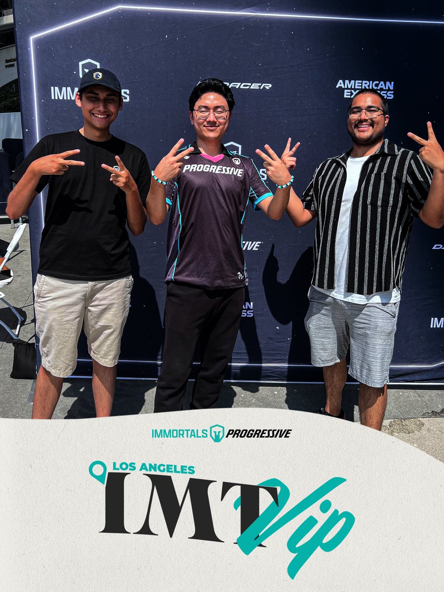Immortals (@immortals) on Twitter photo Such an incredible series over the weekend and we're so happy to have been able to bring two #LCS fans to come and witness it all!
Thanks to <a href="/progressive/">Progressive</a> for making IMT VIP possible! Such an incredible series over the weekend and we're so happy to have been able to bring two #LCS fans to come and witness it all!
Thanks to <a href="/progressive/">Progressive</a> for making IMT VIP possible!