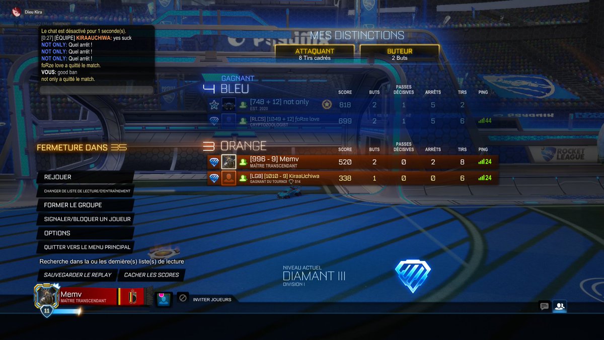 normal encore <a href="/PsyonixStudios/">Psyonix</a> <a href="/RocketLeague_FR/">Rocket League France</a>  <a href="/RocketLeague/">Rocket League</a> ? Un moment donné reveillez vous et bannissez ces fils de putes de smurfs qui meritent que sa !