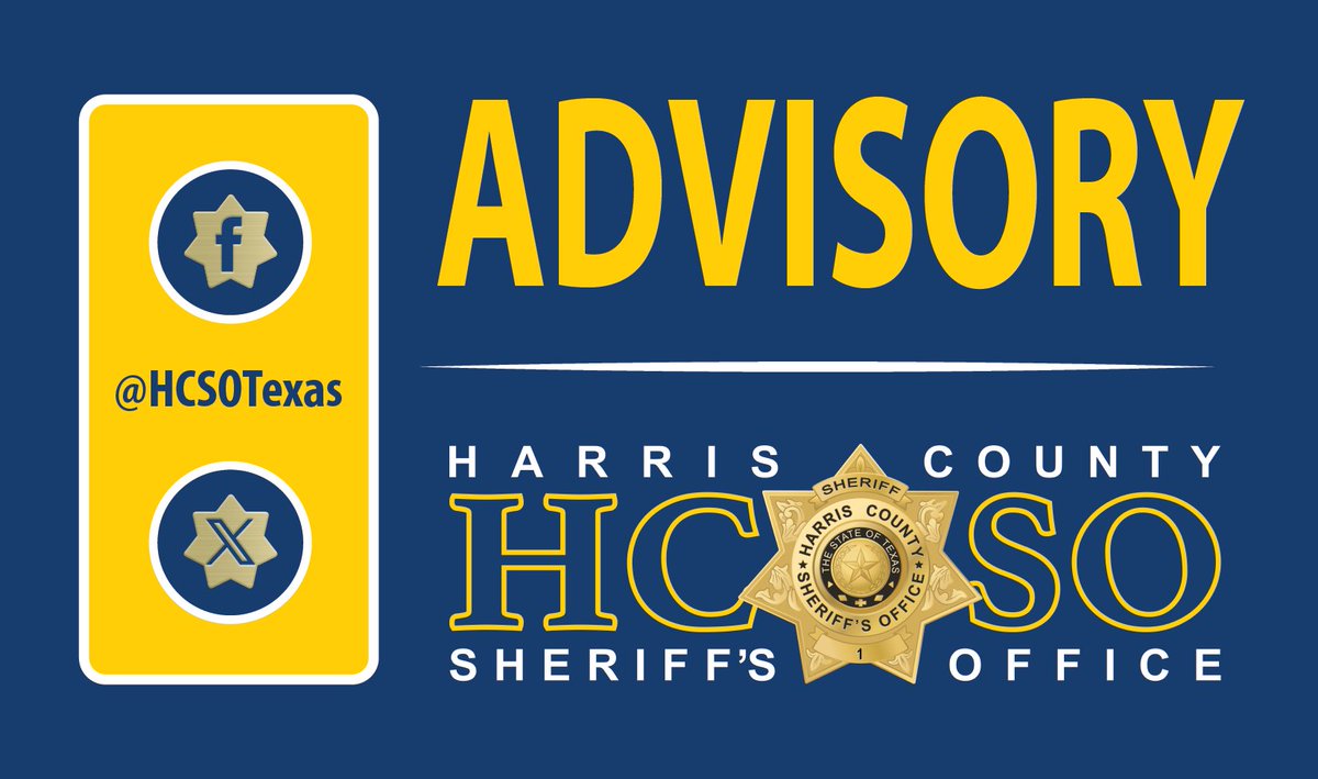 HCSOTexas's tweet image. The HCSO Bomb Squad will be conducting a controlled detonation of explosives in the coming moments at Hooks Airport in North Harris County. Residents are likely to hear the explosion, but there is no need to call 911. #HouNews