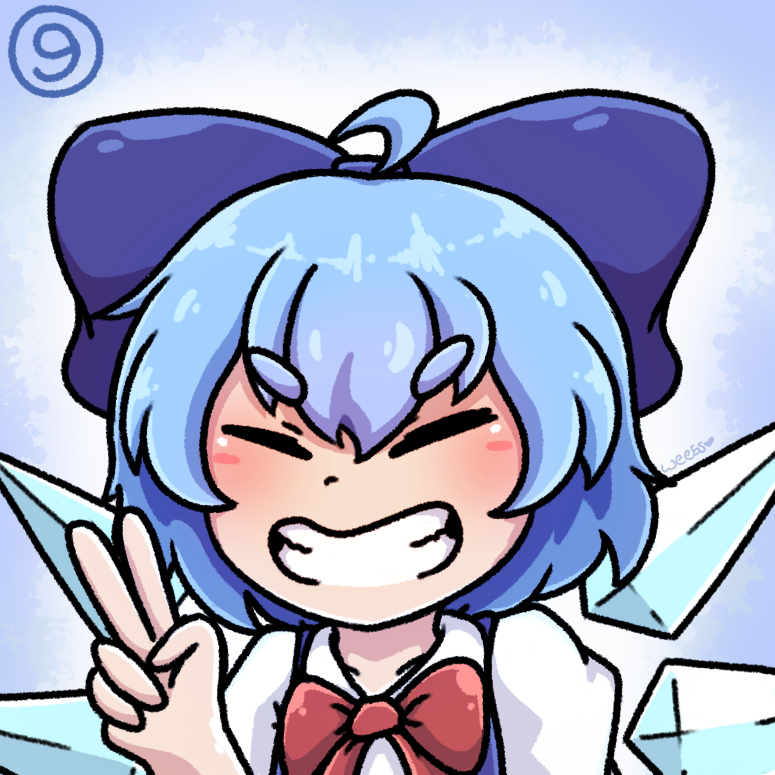 BellWeeby's tweet image. Happy Cirno Day everyone! Good to see she's having a better day than me! =w= 
#Cirno #CirnoDay  #cirnoday2024