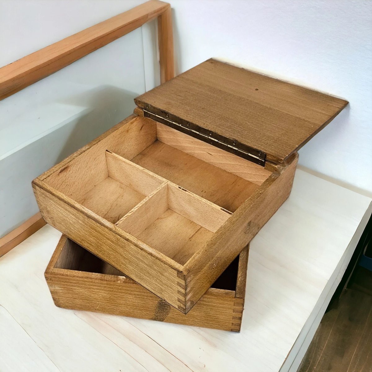 arlissbryant's tweet image. Vintage Sewing Boxes Wooden Finger Jointed tuppu.net/78376153 #kitchenconnection #Etsy #StorageContainer