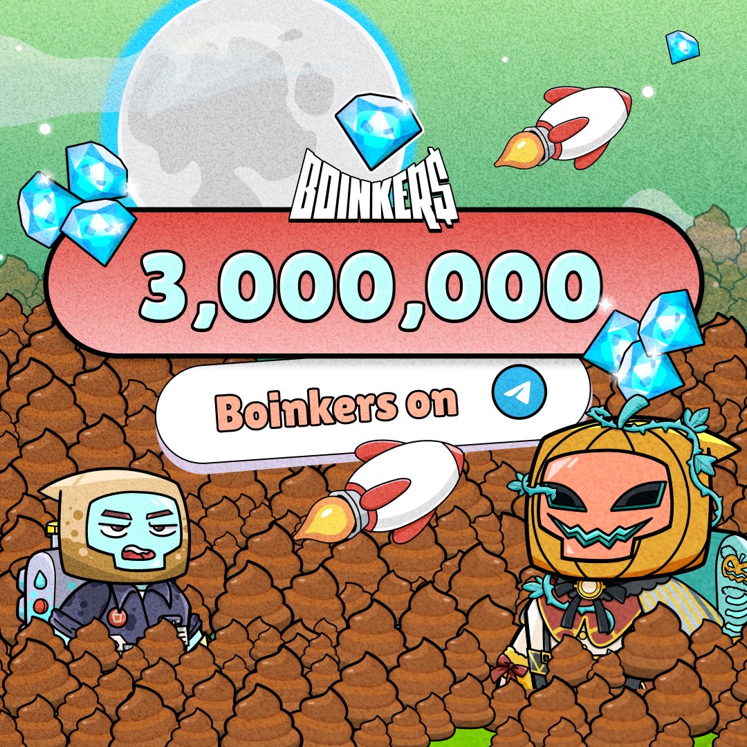 𝗝𝘂𝘀𝘁 𝗹𝗶𝗸𝗲 𝘁𝗵𝗮𝘁… 𝘄𝗲 𝗰𝗿𝗼𝘀𝘀𝗲𝗱 𝗼𝘃𝗲𝗿 𝟯𝗠 𝘂𝘀𝗲𝗿𝘀 𝘁𝗵𝗶𝘀 𝘄𝗲𝗲𝗸𝗲𝗻𝗱 💥 

Actually by the time we made this announcement we’re already closer to 3.3M 🤪

We want to thank the never ending support from the Boinkers community 💙

We truly value every