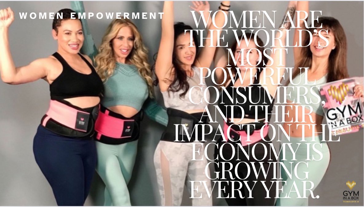 gyminaboxla's tweet image. the consumer economy had a sex, it would be female.  Women drive 70-80% of all consumer purchasing Women in midlife are the largest consumer group in the market, representing $15 trillion.  gyminabox.la
#QVC #investors  #welltech #gyminabox  #women #consumertrends