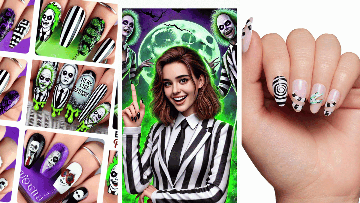 Beetlejuice, Beetlejuice, Beetlejuice! With the highly anticipated  Beetlejuice sequel  , it's time to get your  nails in on the spooky fun.

barbiesbeautybits.com/2024/09/beetle…