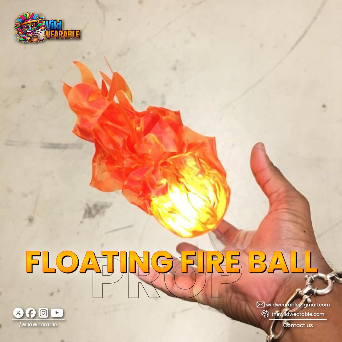 WWearable's tweet photo. π₯ FLOATING FIRE BALL PROP π₯
Add a fiery touch to your cosplay with our Floating Fire Ball Prop! Perfect for photoshoots and events.
π₯β¨ #FloatingFireBall #CosplayProp #WildWearable #FantasyCosplay https://t.co/4KsNPeIwzg