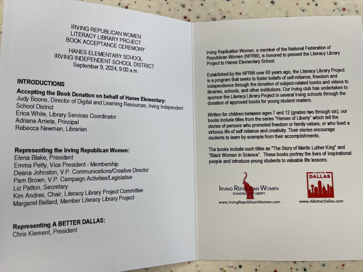 WTHanes (@wthanes) on Twitter photo Thank you to Irving republican women for the lovely book donation! #hanescowboys appreciate it! <a href="/Ms_Arrieta/">Adriana Arrieta</a> Thank you to Irving republican women for the lovely book donation! #hanescowboys appreciate it! <a href="/Ms_Arrieta/">Adriana Arrieta</a>