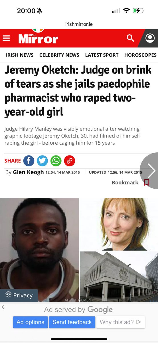 peterstopcrime's tweet image. The victim was two, He got 15 years