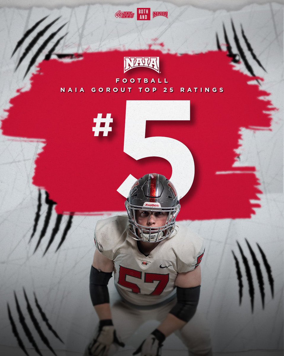 Indiana Wesleyan University Wildcats (@iwuwildcats) on Twitter photo Moving Up! π
<a href="/IndWesleyan_FB/">Indiana Wesleyan FB</a> climbs to No. 5 in the latest NAIA GoRout Top 25 Ratings! πΌπ
π° IWUWildcats.com
#BothAnd Moving Up! π
<a href="/IndWesleyan_FB/">Indiana Wesleyan FB</a> climbs to No. 5 in the latest NAIA GoRout Top 25 Ratings! πΌπ
π° IWUWildcats.com
#BothAnd