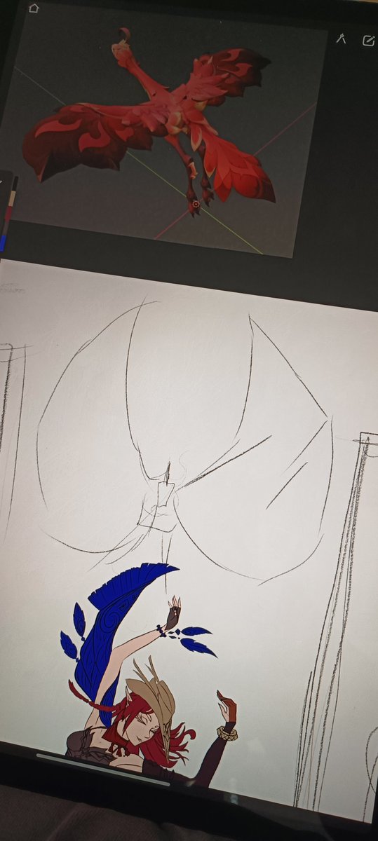 hex_fey's tweet photo. The Process 💥👾🫠

#GenshinImpact #GIFanArtContest50 https://t.co/qlkHQi5GYv