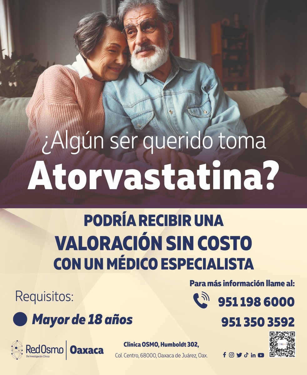 OSMOmx's tweet photo. ¿Un familiar tuyo toma Atorvastatina? 📷 Apóyanos completando este formulario. Cada respuesta cuenta. 📷
Participa ahora:
https://t.co/4bLEuqZSj0
Comunícate ahora: 📷 9511986000
#SaludEnOaxaca #Atorvastatina #oaxaca https://t.co/aGhegmj8hB