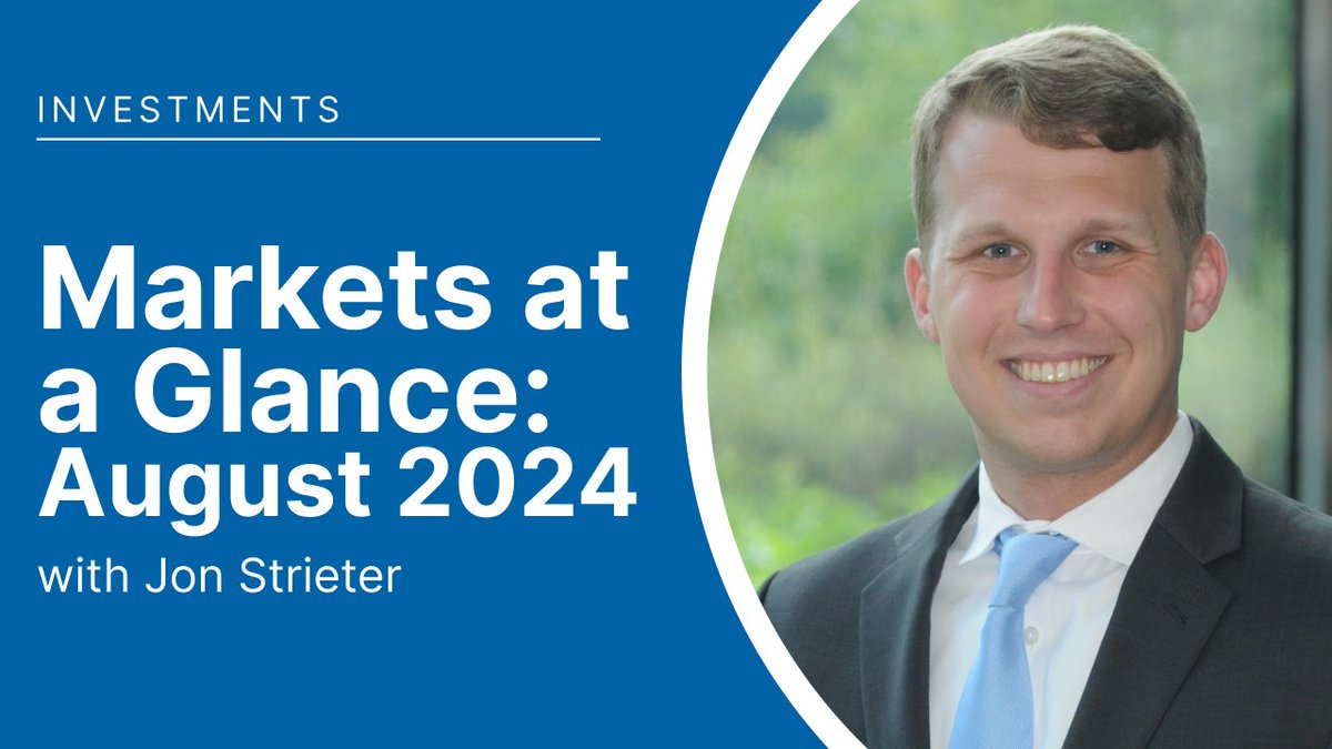 August began with market volatility, but how did stocks and bonds end the month? Wespath’s Jon Strieter breaks it all down in our Markets At A Glance video. Don’t miss his insights on anticipated interest rates, inflation and more! 
ow.ly/JoMF50Tjxlp