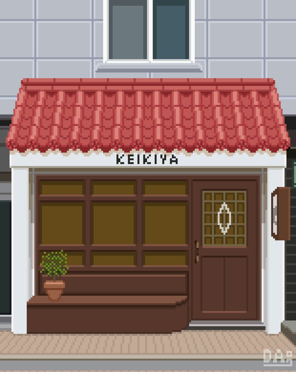 DexelArt's tweet photo. ☕Keikiya Coffee shop in South Korea☕

#pixelart #ドット絵 https://t.co/Ku9P747H3R