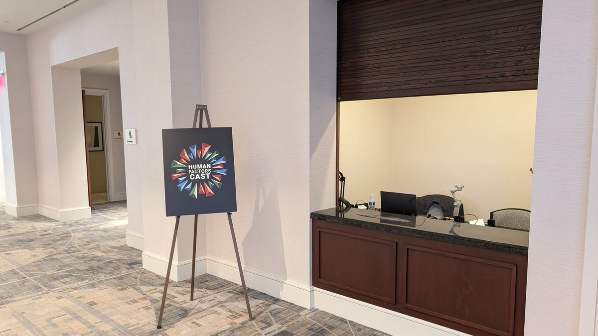 Human Factors Cast is back at <a href="/HFES/">HF/E Society</a> #ASPIRE24! 

Visit us at the Frank Lloyd Wright Ballroom opposite the registration desk (across from Salon F) to let us know what's new, interesting, and exciting in Human Factors!

Be sure to grab a sticker (or two) while you're here!