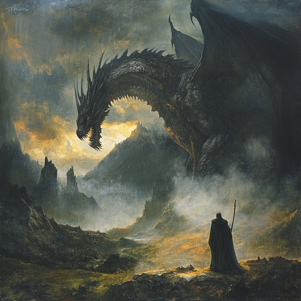 1789Johnson's tweet photo. Last of its kind
#AIArt #AIFantasyArt #AIArtCommunity #Art #DigitalArt
#DragonConfrontation #EpicShowdown #MythicalBeast #DarkFantasy #WizardVsDragon #EpicBattle #FantasyClash #MysticalCreatures #DragonLord #LegendaryFight https://t.co/1ABDGEBs8r