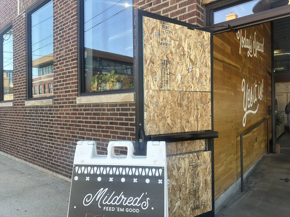 GraceKCTV5's tweet photo. ROUND2: In less than a week, Mildred’s gets hit twice. 

The downtown location was hit last Sunday. 
This Sunday, the Crossroads location takes a hit. 

But this time, the thieves get away with about $1,200. @KCTV5 https://t.co/F3oHzAy05v