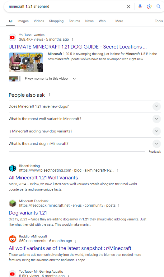BearWhys's tweet photo. @Google 
Hey there. um.  I typed shepherd, not dog... https://t.co/cDcPMlM8AO