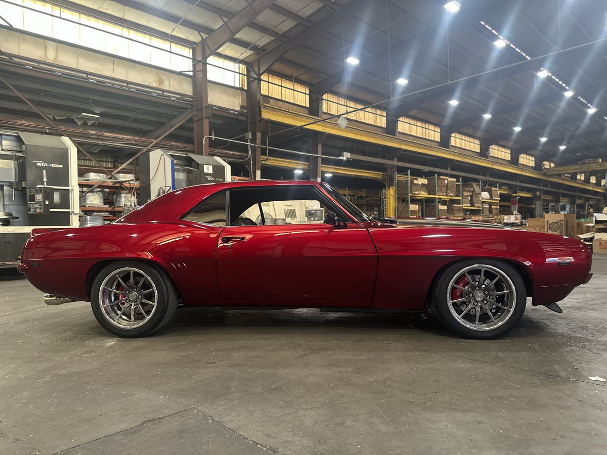 3030AUTOSPORT's tweet photo. Brought to you by Barker Gang Customs! One of the more awesome 1st Gen Camaros out there. Rolling on 3030 Autosport X100s https://t.co/qNHcv4NjPk