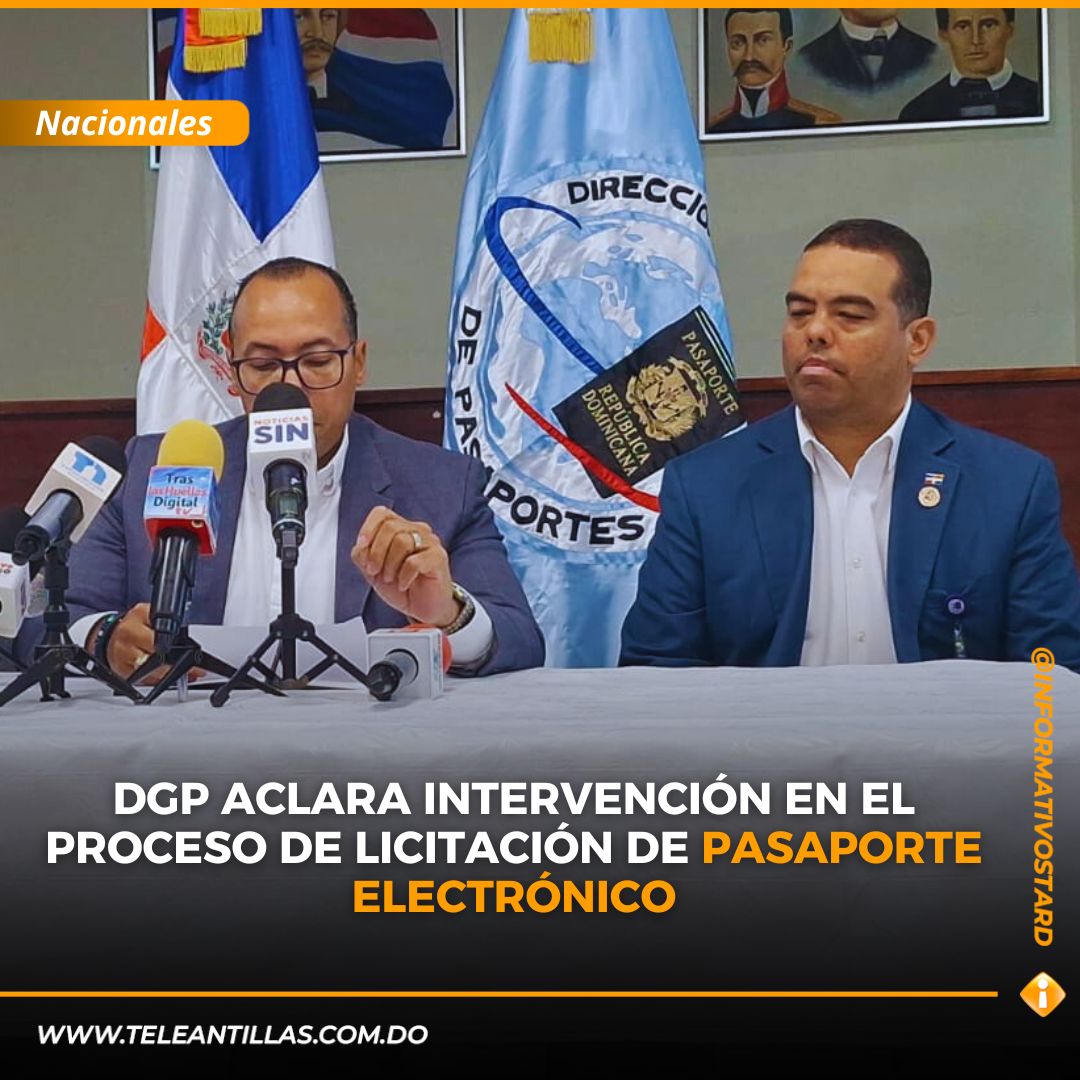 InformativosTA's tweet image. #NacionalesTA I DGP aclara intervención en el proceso de licitación de Pasaporte Electrónico

Más detalles en el portal web de la bio. #InformativosTA

#Electrónico #Pasaportes