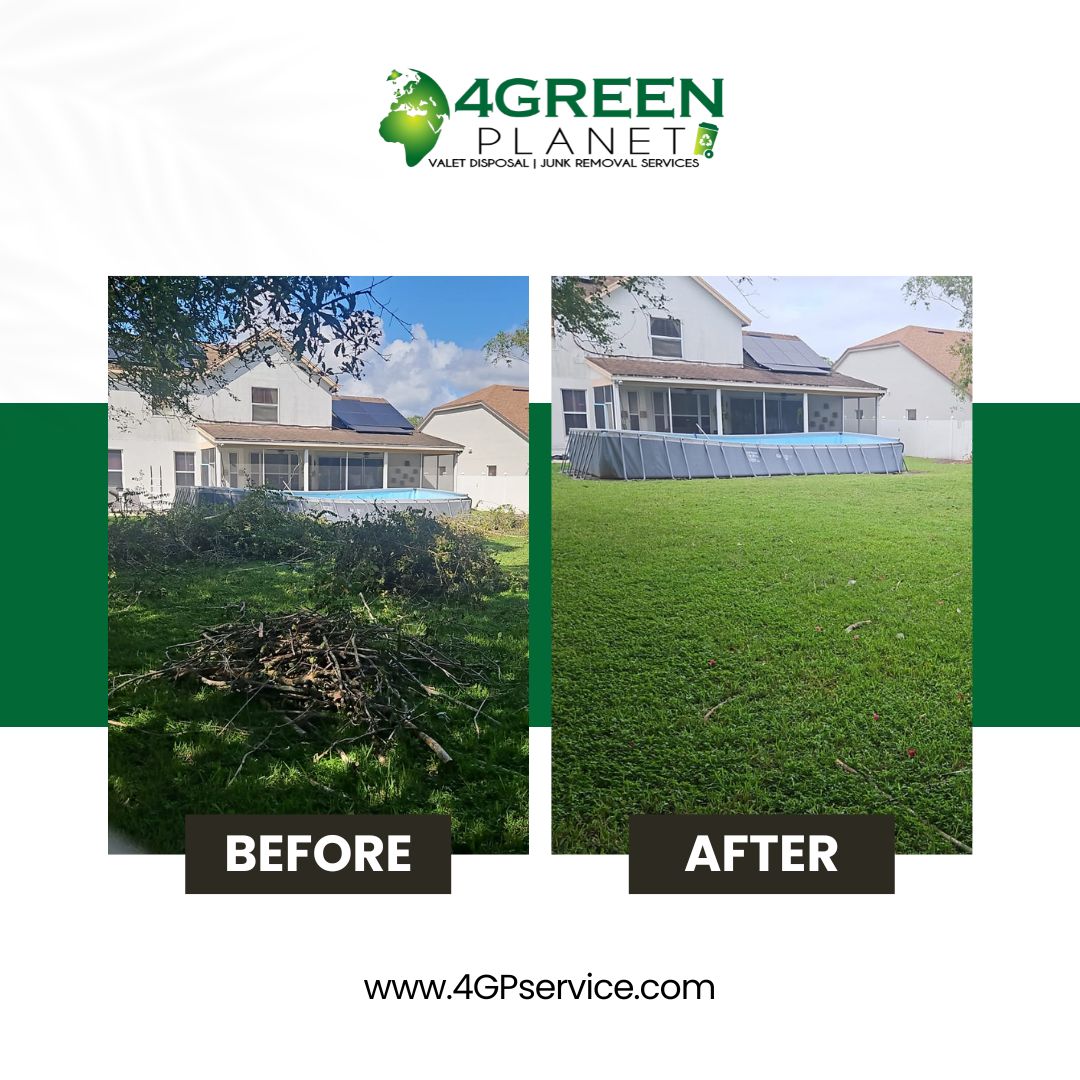 4greenplanet's tweet photo. 🌿 Another Successful Yard Waste Cleanup! 🌿

 Whether it’s piles of leaves, overgrown branches, or grass clippings, 4 Green Planet Junk Removal is here to take care of it all while ensuring responsible disposal. 🌍♻️

Read more: https://t.co/8brGybX8xi https://t.co/Z1Cciz78TS