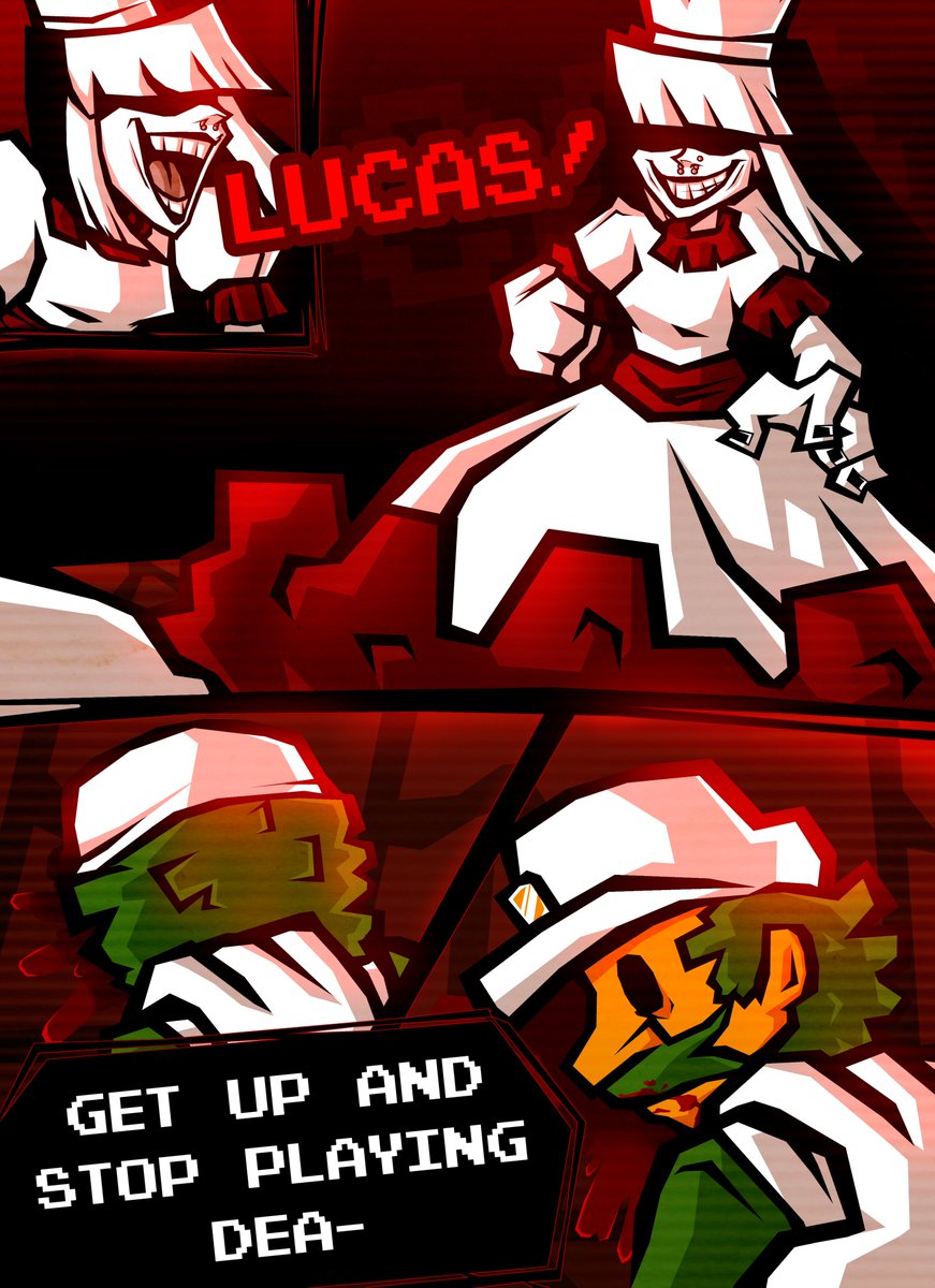 heyimduffy's tweet photo. JUST LIKE ME (Mario '85 scene concept of Damsel realizing she is beginning to become one with her surroundings, much to MX's delight, who tries to manipulate her for his own amusement.)

Writing by @RazzDazzleDoo , artwork by me.

#mario85 (1/7) https://t.co/RPyuCVkY3Y