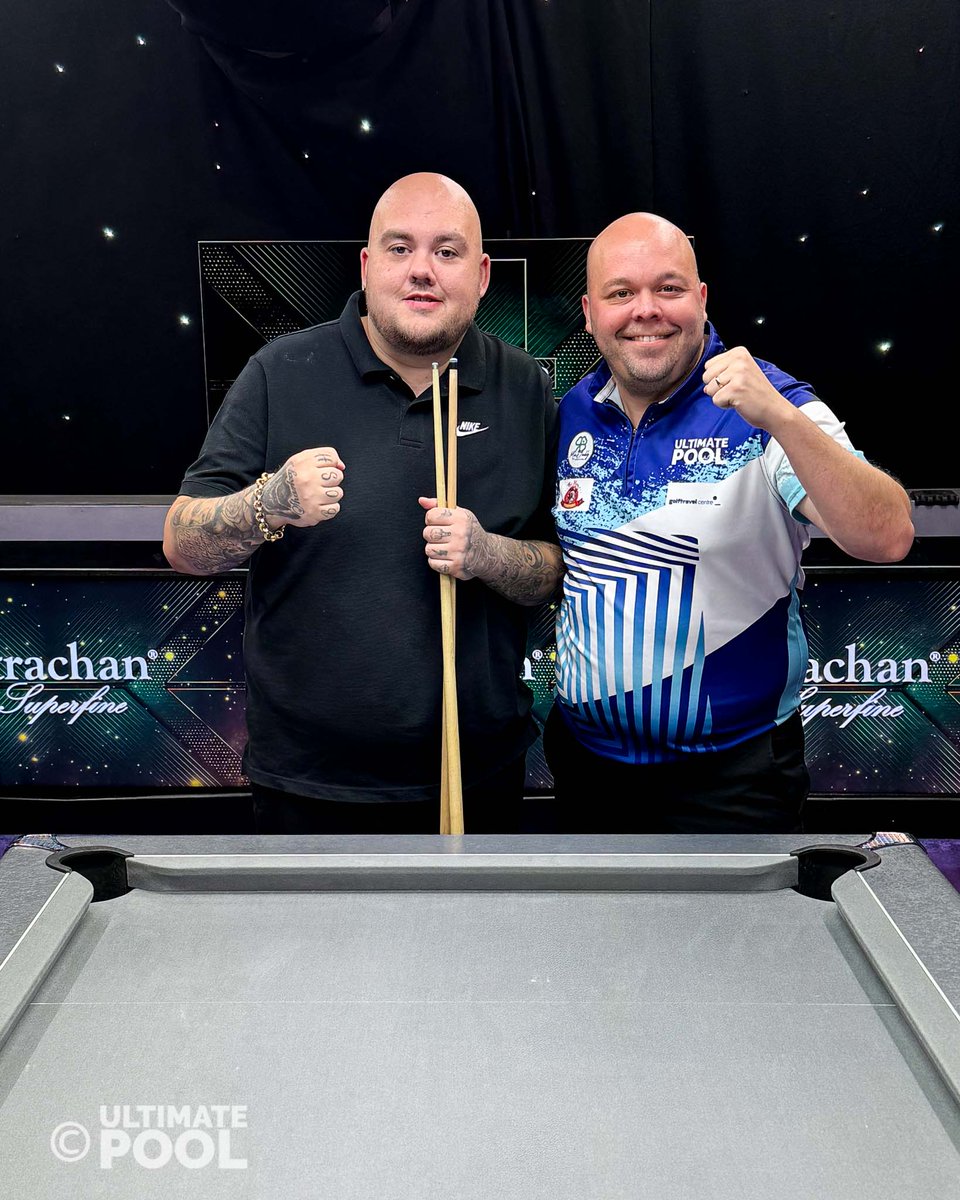 𝘼𝙡𝙞 𝙖𝙣𝙙 𝙎𝙝𝙖𝙧𝙠𝙚𝙮 𝙩𝙤𝙥 𝙂𝙧𝙤𝙪𝙥 13 👏💥

A near perfect night for Ian Ali and Jonjo Sharkey see the pair book a spot in the next round of the Pairs Cup. 👥🏆

#uppairscup