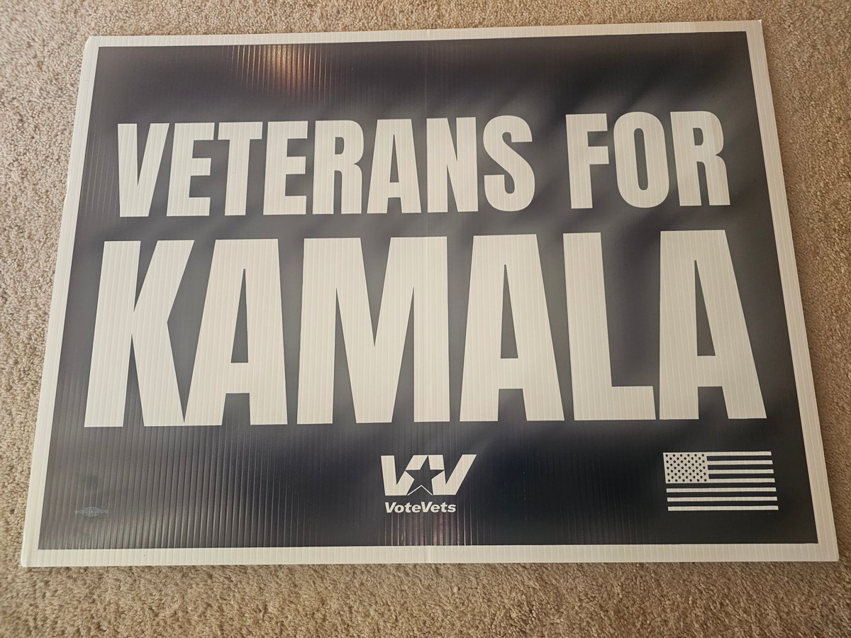.<a href="/votevets/">VoteVets</a> thanks for getting my new yard sign out so quickly.  Time to go piss off my maga neighbors