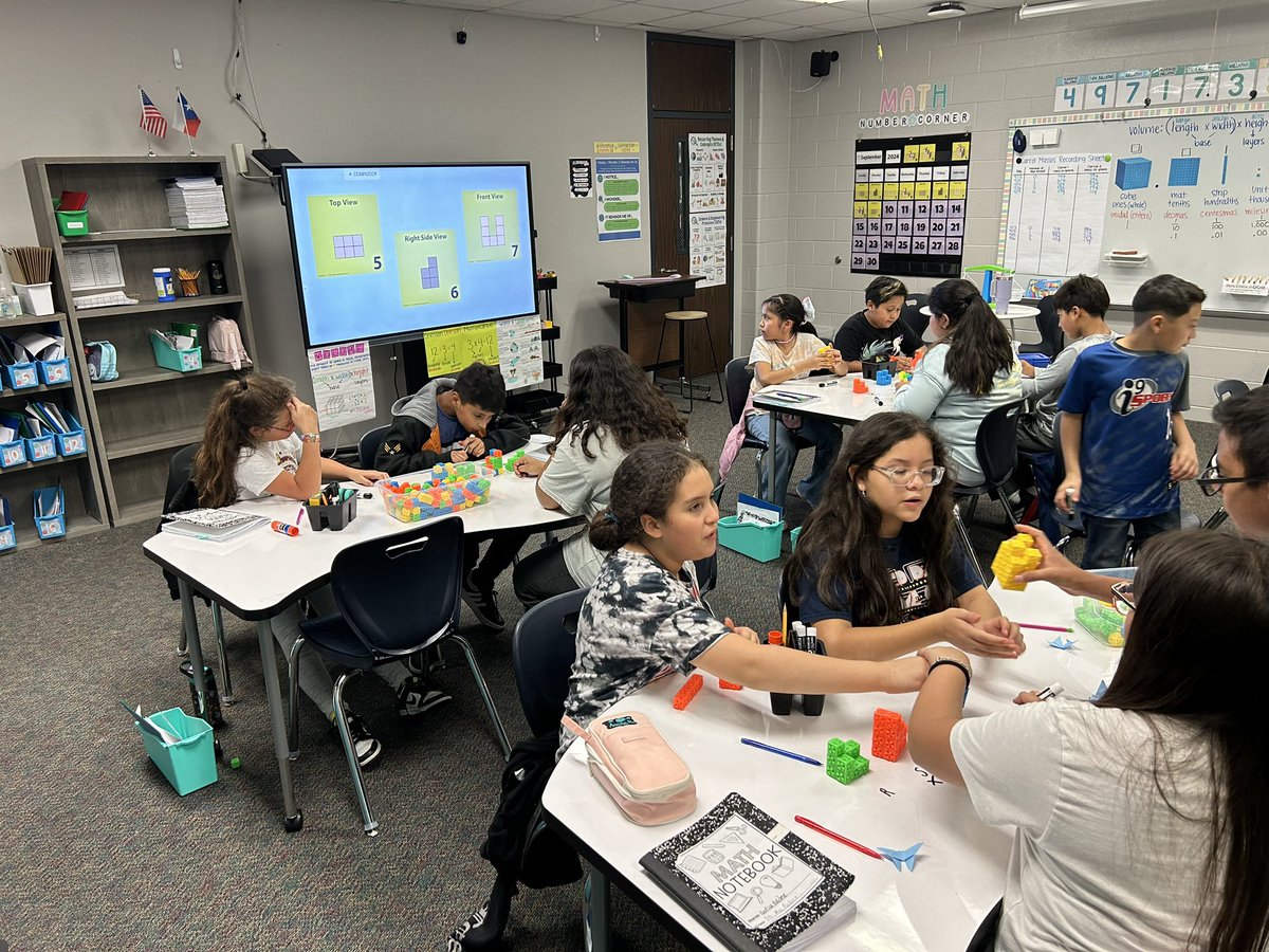 mrspachecx's tweet photo. Students are hard at work building with Omnifix cubes! They're replicating buildings and using calendar markers with different viewpoints to identify the mystery building. 👷🏼‍♂️🔎 @HumbleISD_JFE @HumbleElemMath @sshephard_JFE https://t.co/9MXOl928Y4