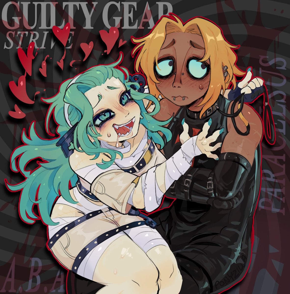 ponyzillaz's tweet photo. Just a normal wife and her normal husband . 🗝️🔑 #ABA #GuiltyGear #abacelsus https://t.co/mLPck0WZQ7